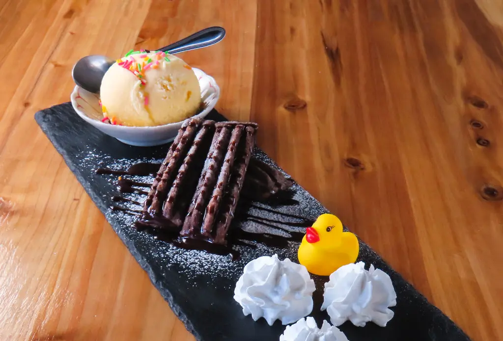 チョコチュロスバニラアイス