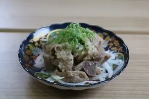 砂ズリの葱塩ダレ